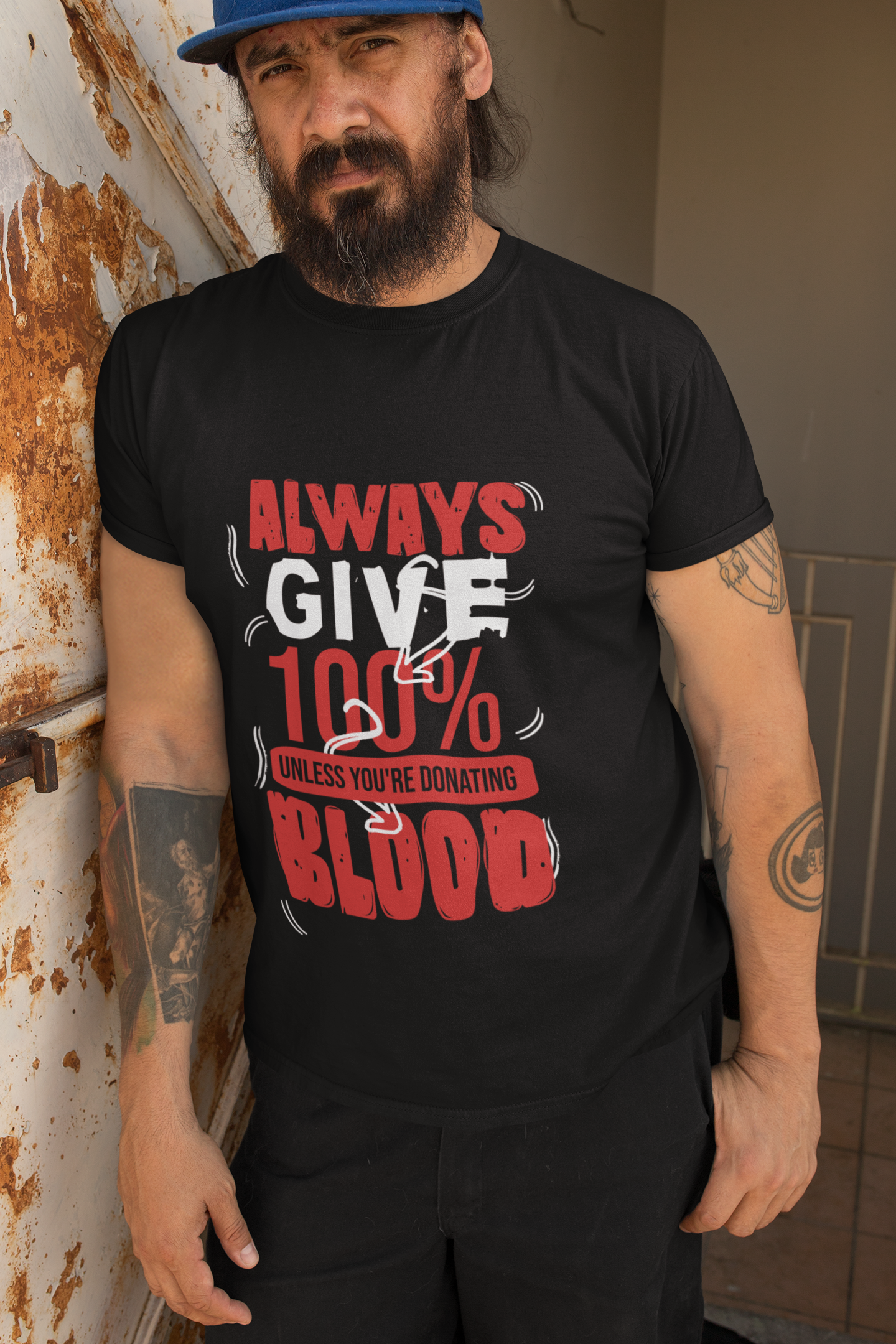 Always Give 100% Unisex t-shirt