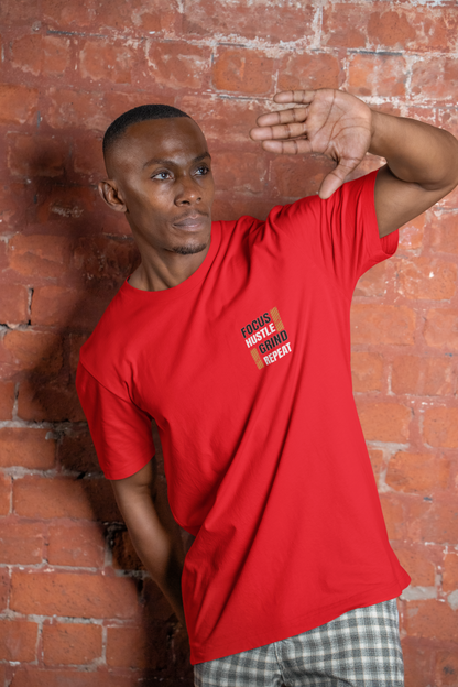 Focus, Hustle, Grind, Repeat. Unisex t-shirt