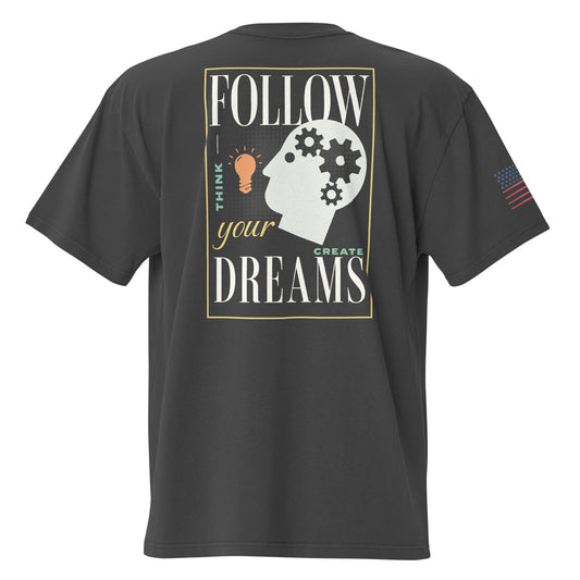 Dream Big Oversized Faded T-shirt