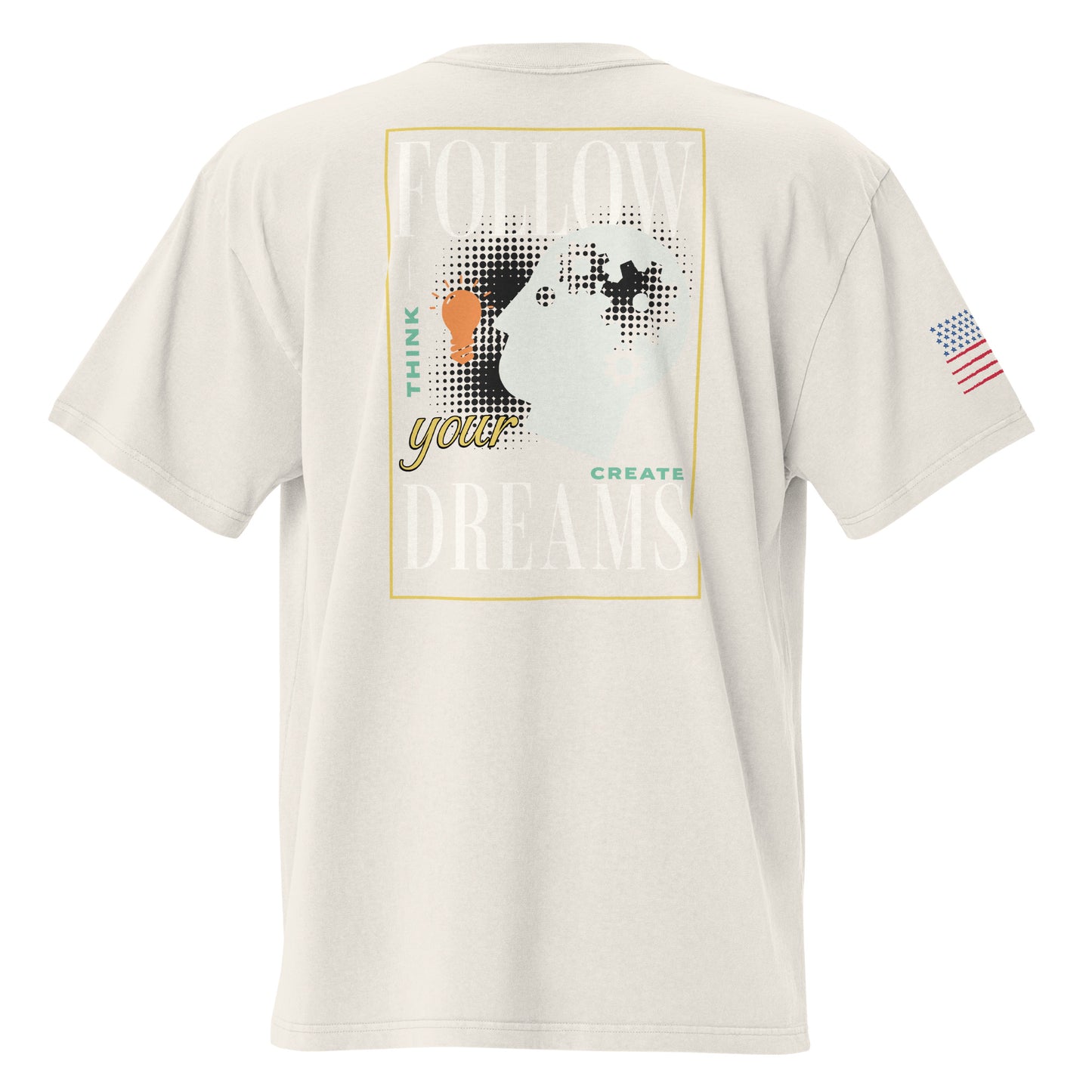 Dream Big Oversized Faded T-shirt